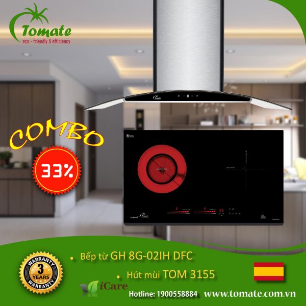 đánh giá bếp điện từ hồng ngoại Tomate GH 8G-02IH DFC