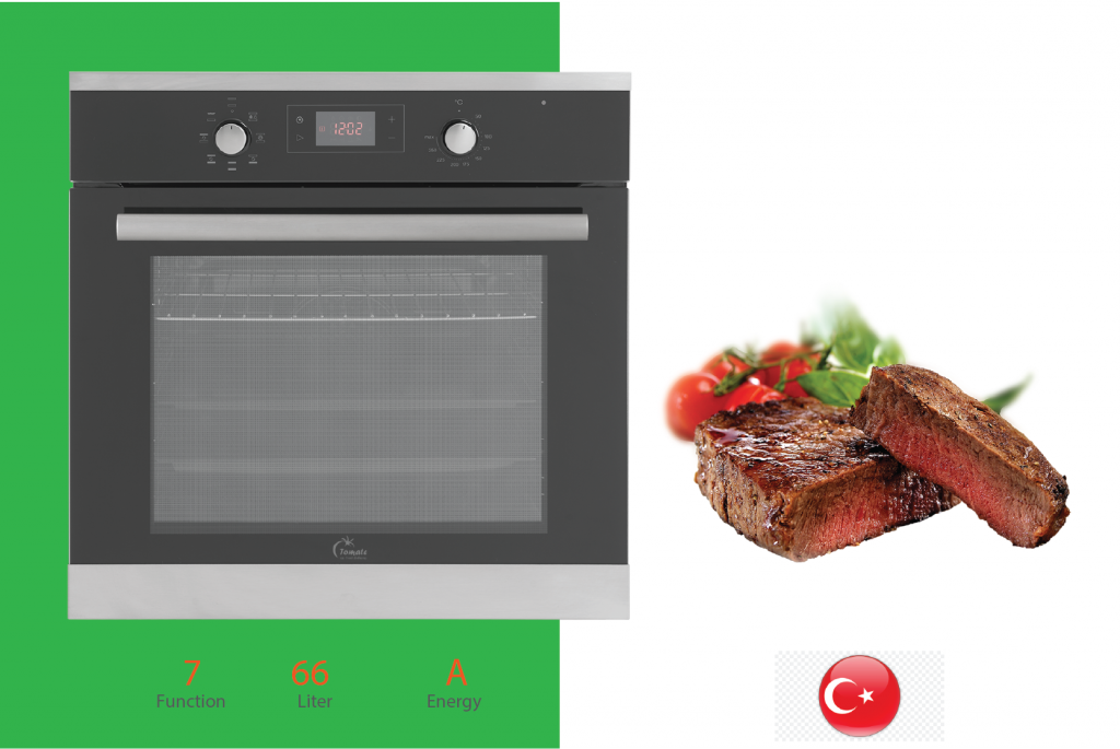 Tìm hiểu cấu tạo lò nướng đối lưu? 5 bộ phận quan trọng 7 Lò nướng Tomate TOM 241 - Hướng dẫn nướng thịt bao nhiêu độ?