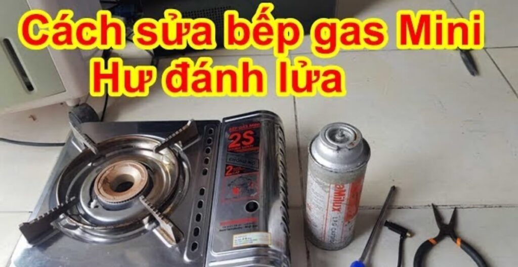 bếp ga mini bị phựt lửa