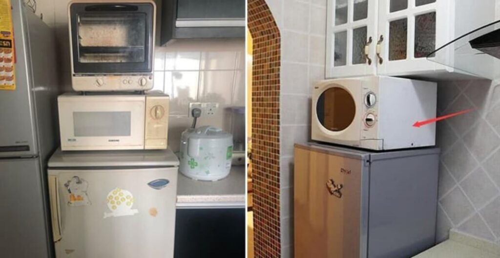 để lò nướng trên tủ lạnh có nên không?