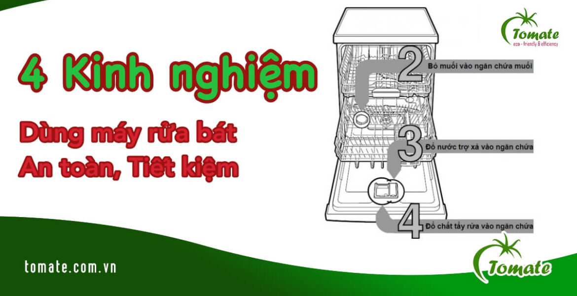 kinh nghiệm dùng máy rửa bát