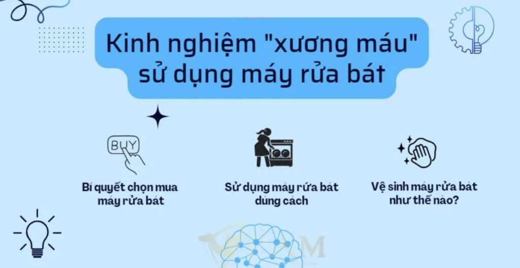 kinh nghiệm sử dụng máy rửa bát