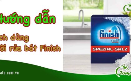 cách dùng muối rửa bát finish