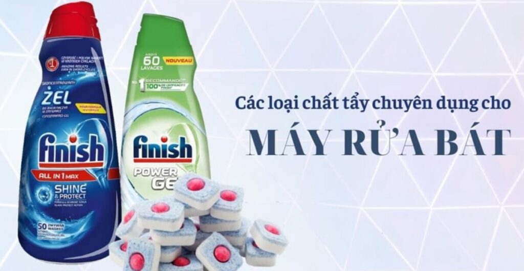 các loại chất tẩy rửa dùng cho máy rửa bát