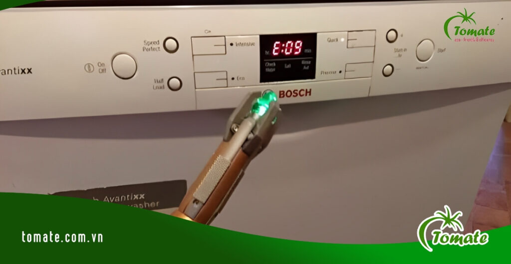 Tổng hợp 16 lỗi máy rửa bát Bosch phổ biến và cách xử lý 5 Lỗi E09 máy rửa bát Bosch