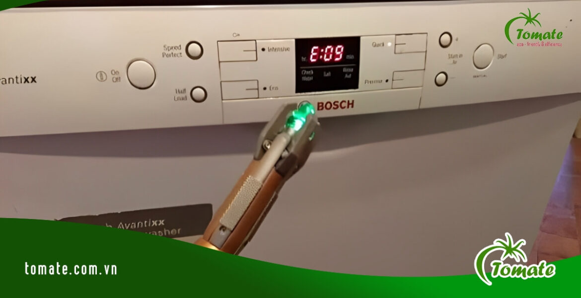 Lỗi E09 máy rửa bát Bosch