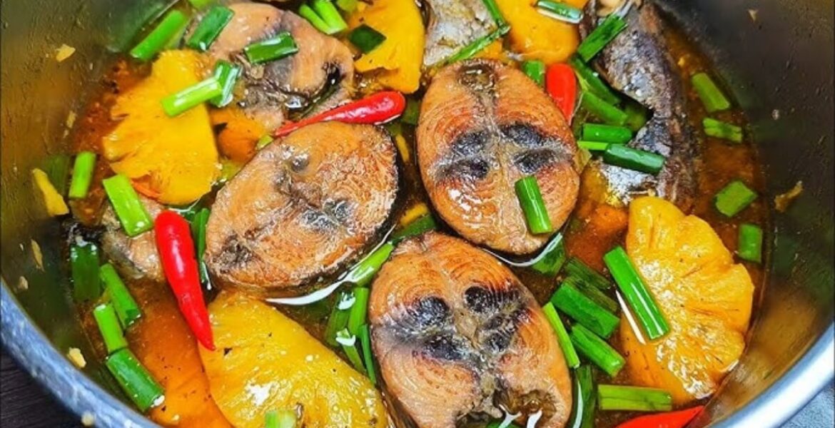 cách nấu cá kho dứa thơm