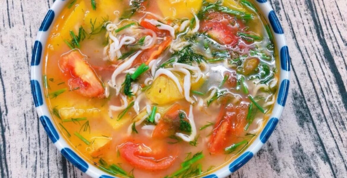 canh cá ngần nấu dứa