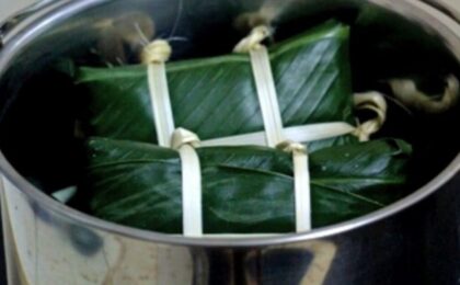 luộc bánh chưng bằng bếp từ