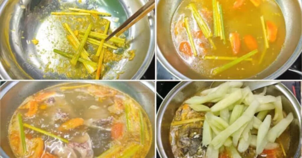 sơ chế cá nấu dứa dọc mùng