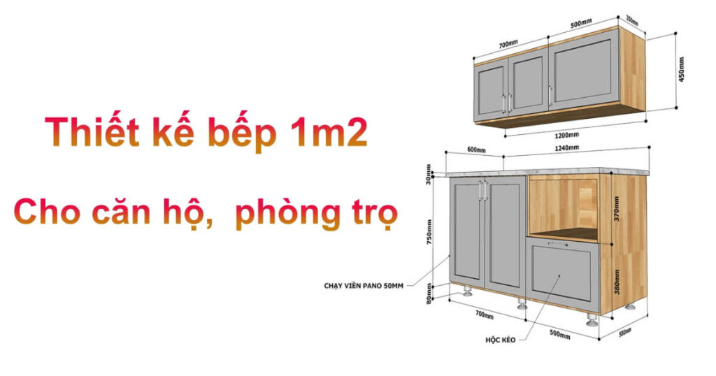 bếp 1m2