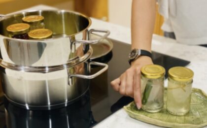 chưng yến bằng bếp từ