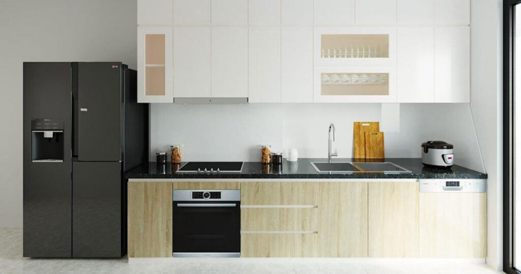 mẫu bếp chữ I 3m