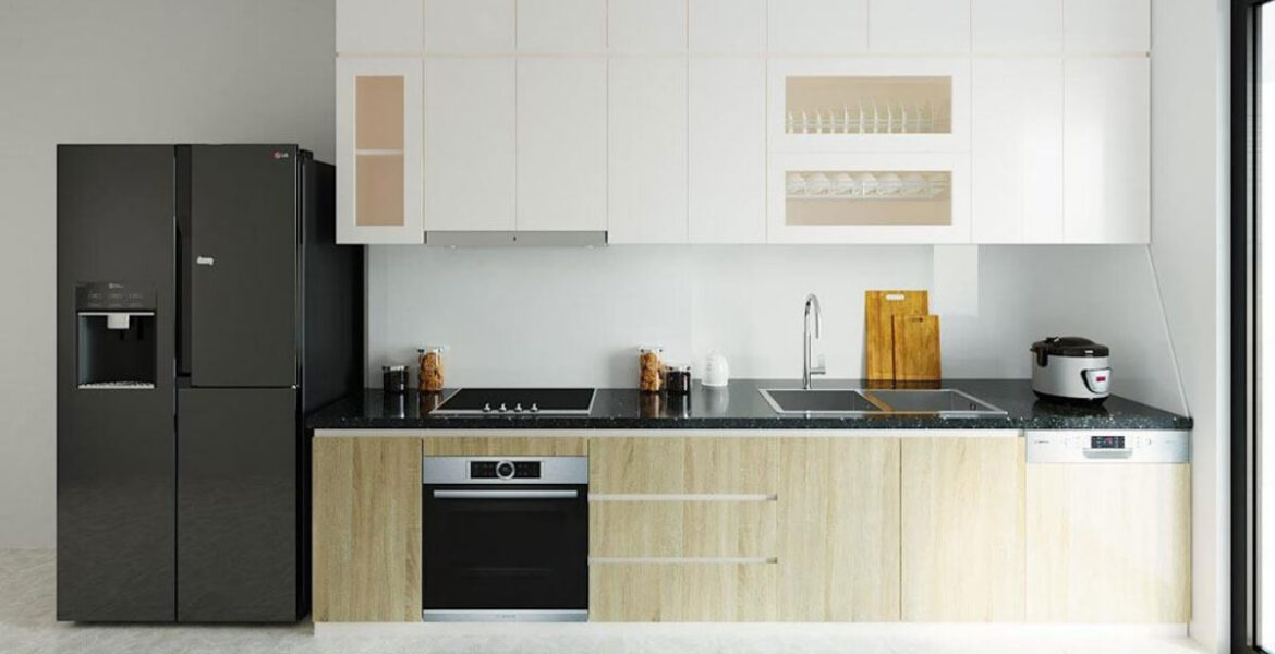 mẫu bếp chữ I 3m