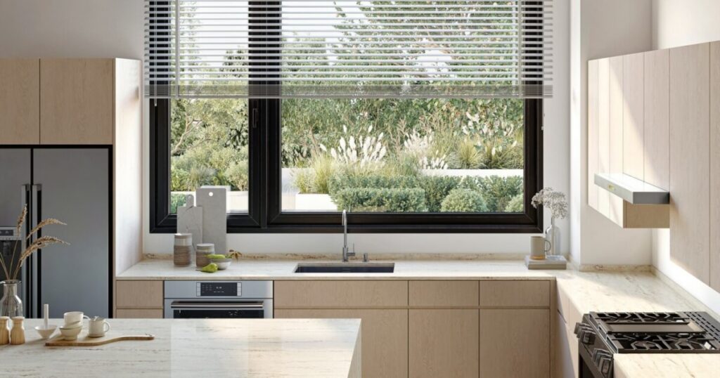 mẫu bếp có cửa sổ