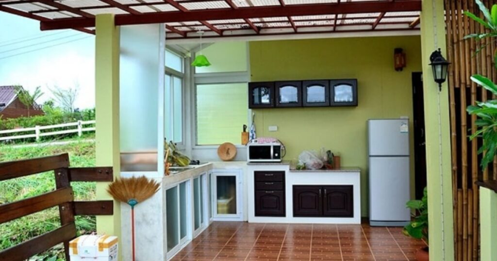 mẫu nhà bếp đẹp ở nông thôn