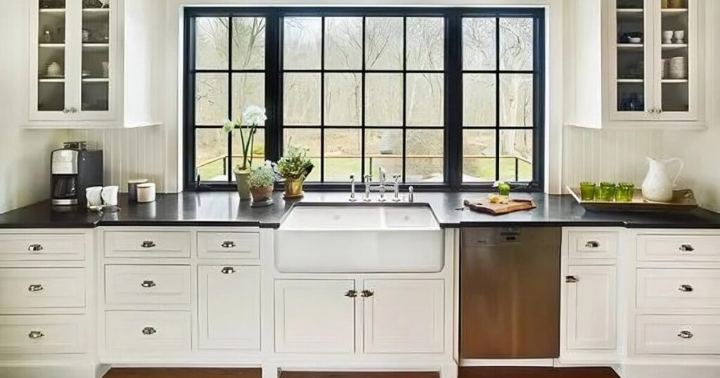 mẫu phòng bếp có cửa sổ