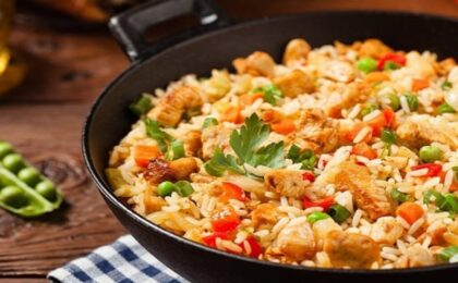 rang cơm bằng bếp từ