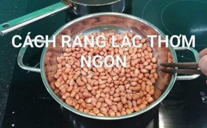 rang lạc bằng bếp từ