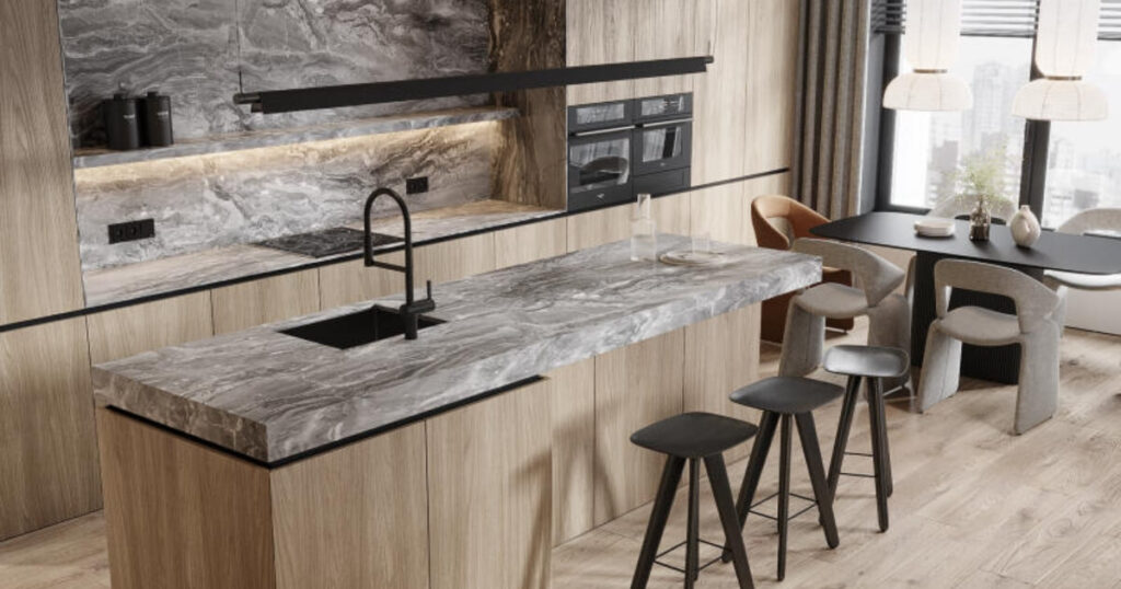 thiết kế bếp 40m2