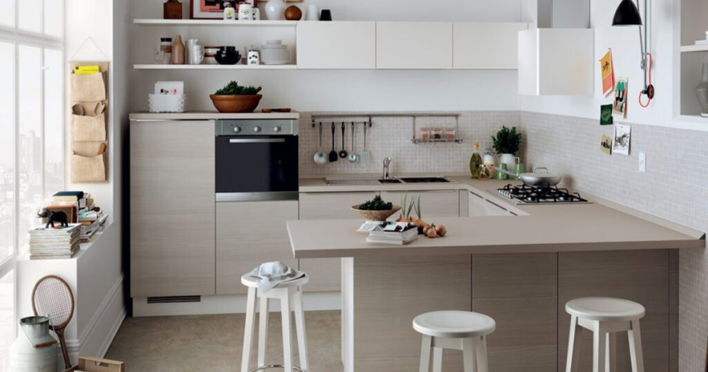 thiết kế bếp 4m2