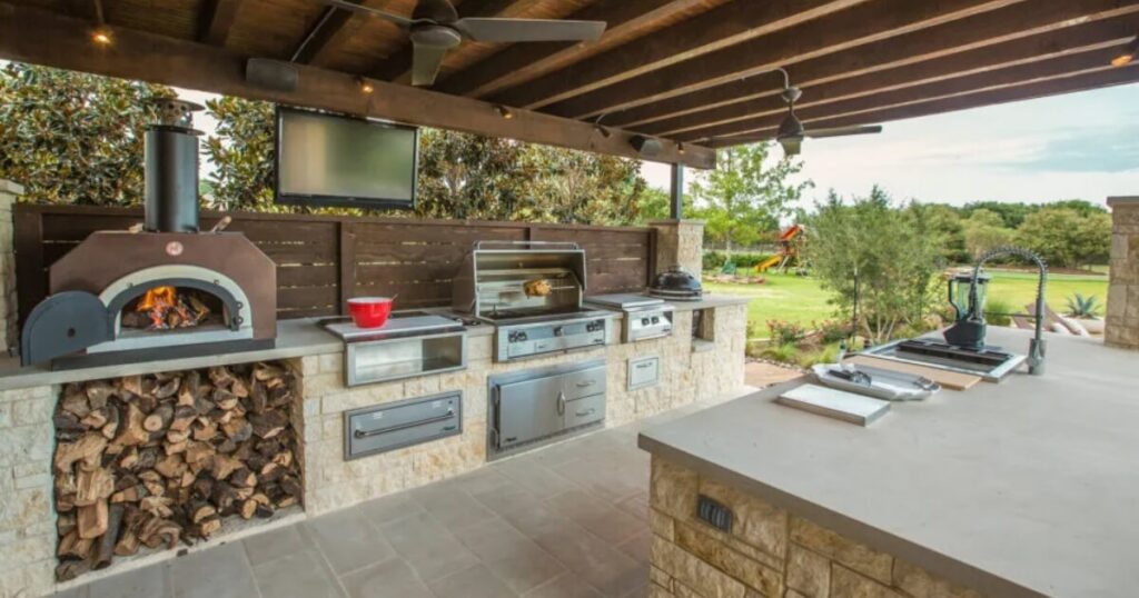 thiết kế bếp củi