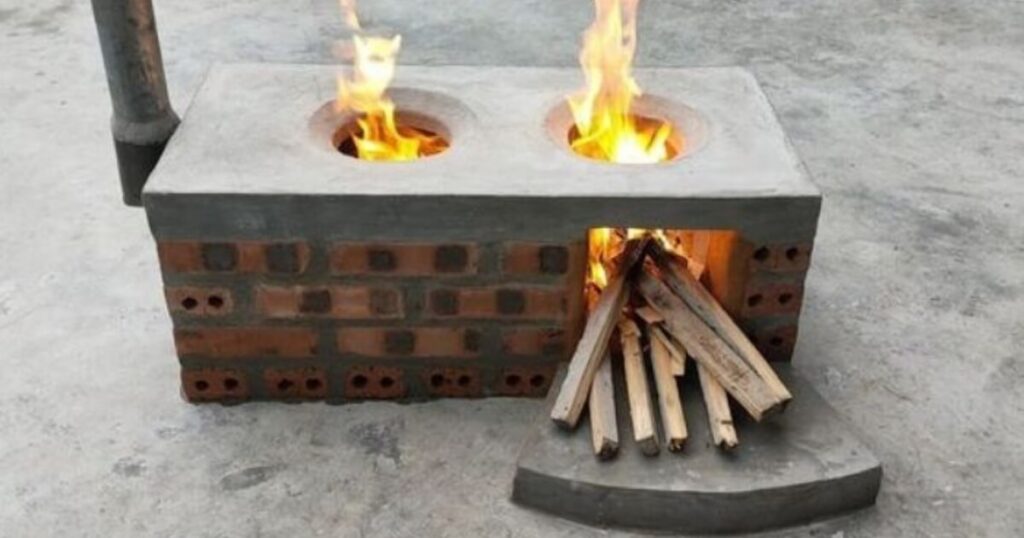 Thiết kế mẫu bếp củi không khói trong nhà và ngoài trời 3 thiết kế bếp củi không khói
