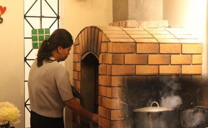 thiết kế bếp củi trong nhà không khói