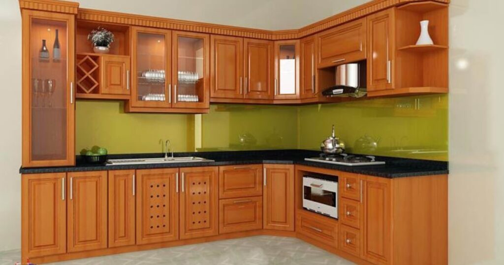 thiết kế bếp góc đẹp