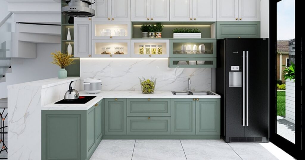 Thiết kế mẫu nhà bếp đơn giản nhà cấp 4 đẹp đơn giản 2 thiết kế bếp nhà cấp 4 đẹp