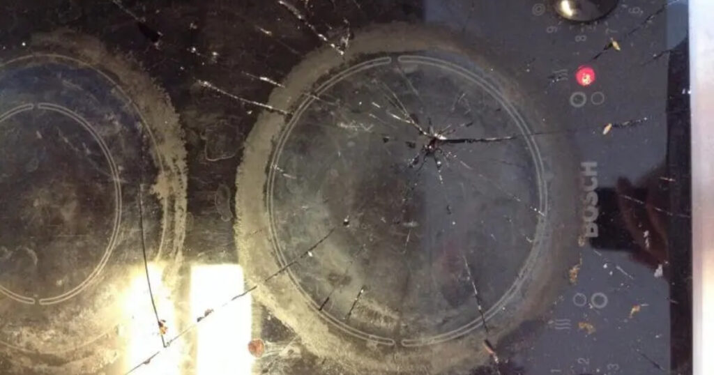 bếp hồng ngoại bị nứt