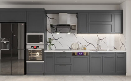 mẫu bếp chữ I 4m