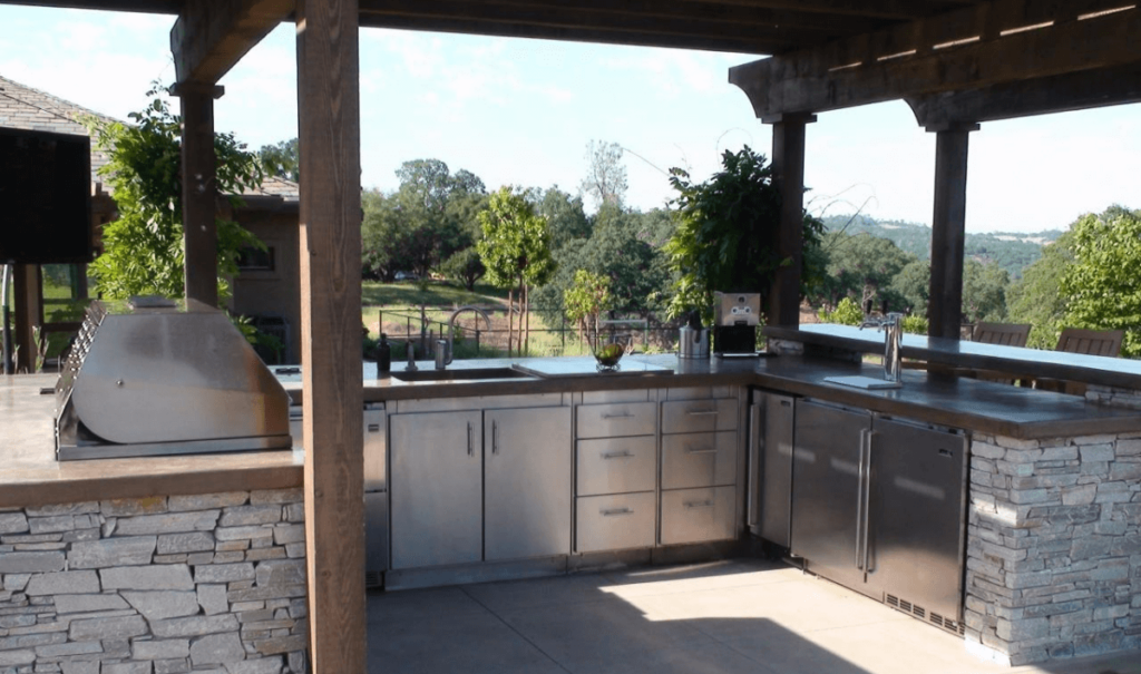 mẫu bếp ngoài trời đẹp