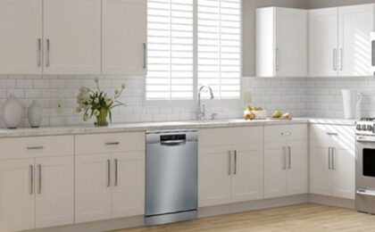 thiết kế bếp có máy rửa bát