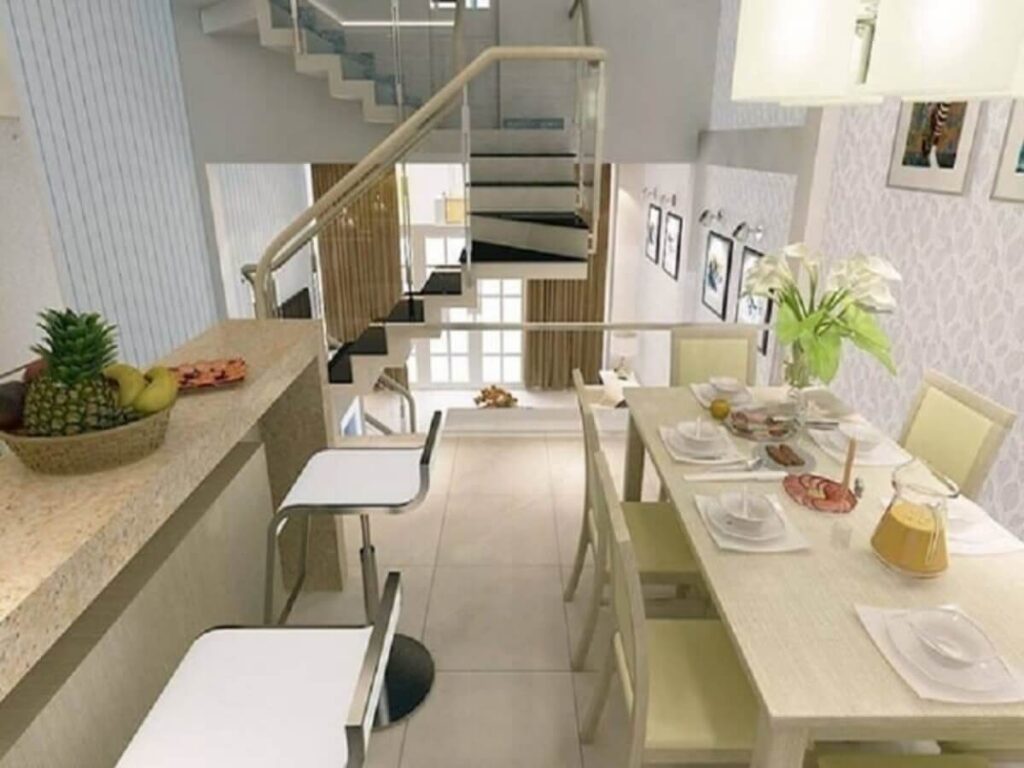 Thiết kế bếp trên gác lửng gọn đẹp mà tiện nghi cho nhà phố 3 thiết kế bếp trên gác lửng