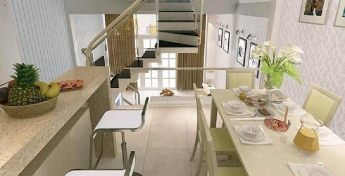 thiết kế bếp trên gác lửng