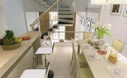 thiết kế bếp trên gác lửng