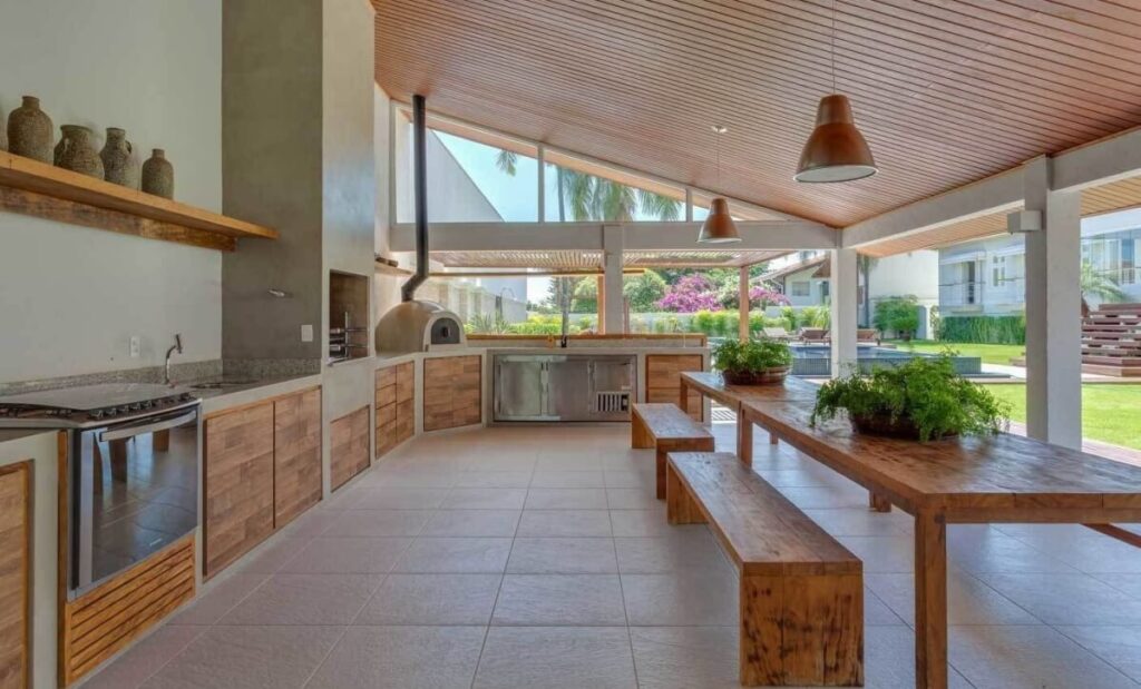 thiết kế nhà bếp ngoài trời