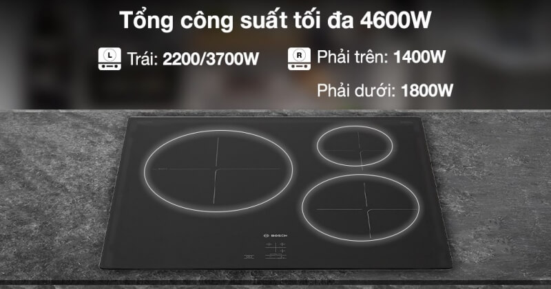 công suất bếp từ Bosch