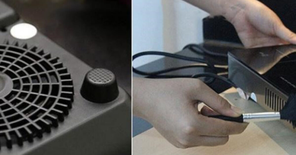 quạt gió bếp từ kêu to