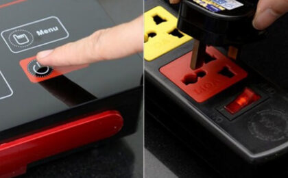 bếp hồng ngoại không vào điện