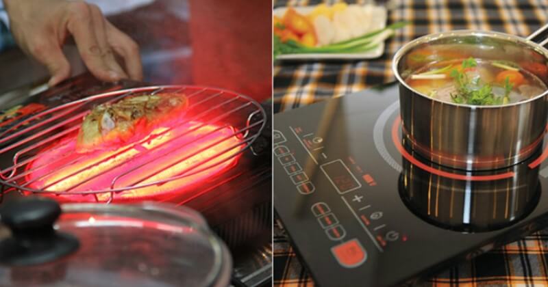 bếp hồng ngoại và bếp điện quang