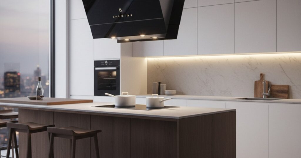 Máy hút mùi kính là gì?