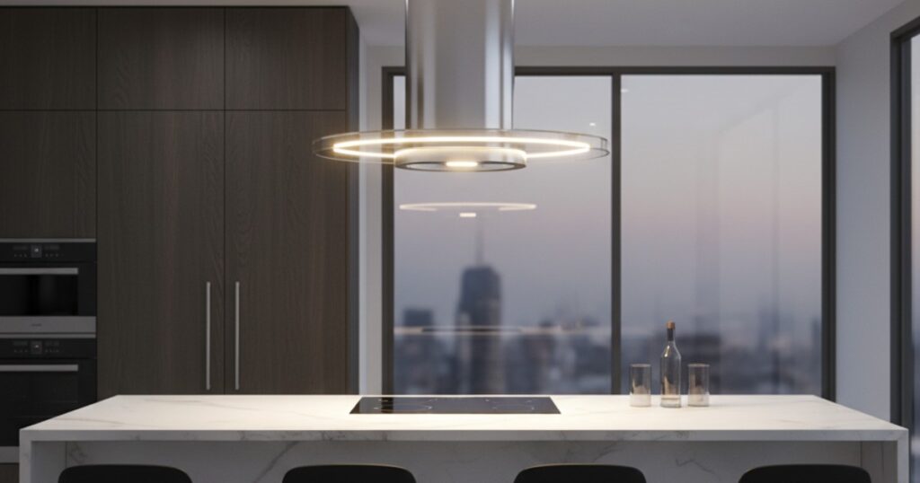 Máy hút mùi treo trần là gì?