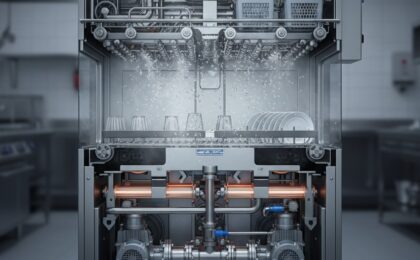 cấu tạo máy rửa bát công nghiệp