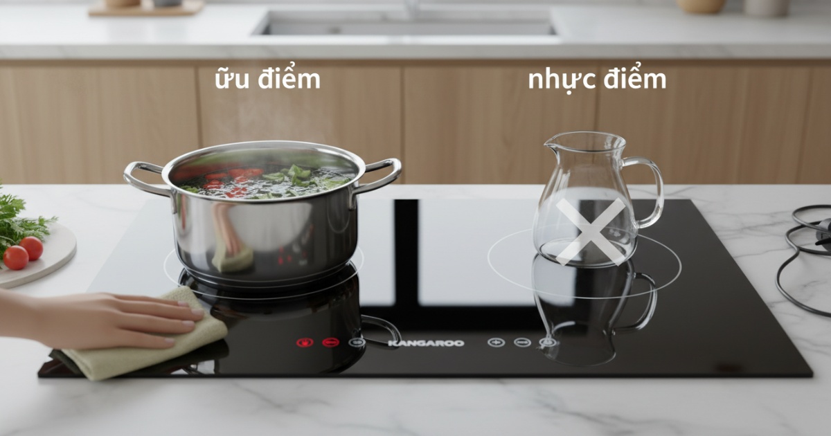 Bếp Từ Kangaroo Có Tốt Không? 7 Đánh Giá Chi Tiết Năm 2026 3 Đánh giá bếp từ Kangaroo chi tiết về ưu điểm và nhược điểm