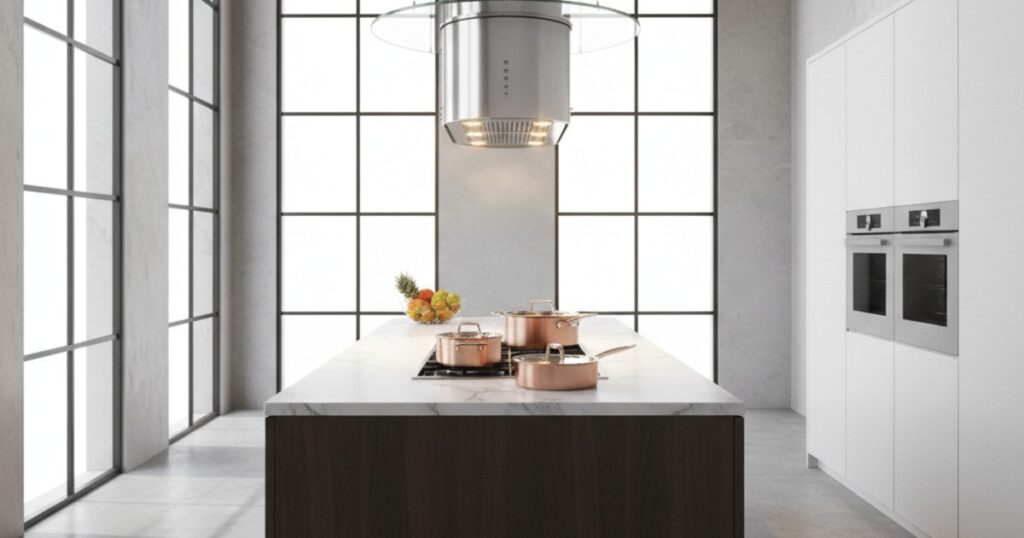 máy hút mùi treo độc lập là gì?