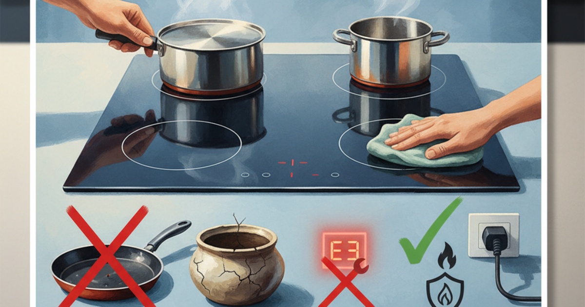 Mẹo sử dụng và bảo quản bếp từ đúng cách để tránh lỗi E3