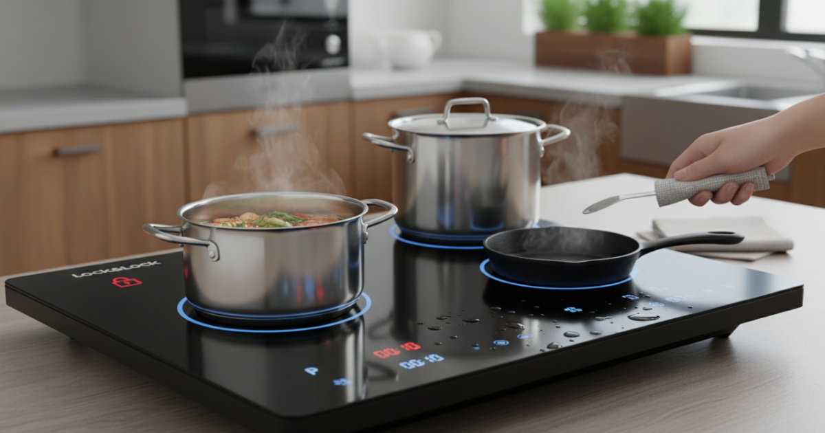 Tính năng an toàn và tiện ích trên bếp từ Lock&Lock