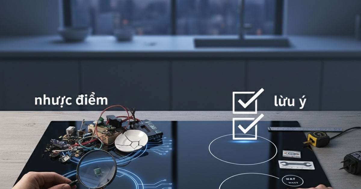 Nhược điểm và những lưu ý khi chọn mua bếp từ Dmestik